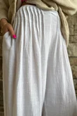 Loom & Thread Pin Tuck Pant White /41=